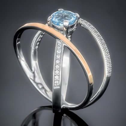 Перстень 456 аметист Rh Timofeev