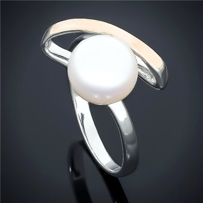 Перстень 551 перлина біла Rh Timofeev