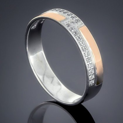 Перстень 467 цирконій чорний Rh Timofeev