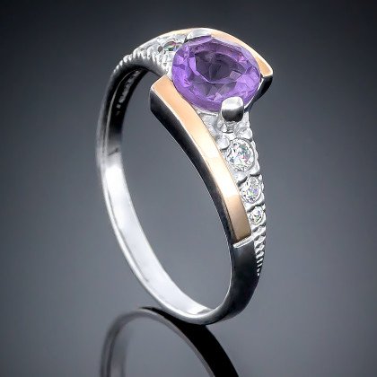 Перстень 482 альпініт червоний Rh Timofeev