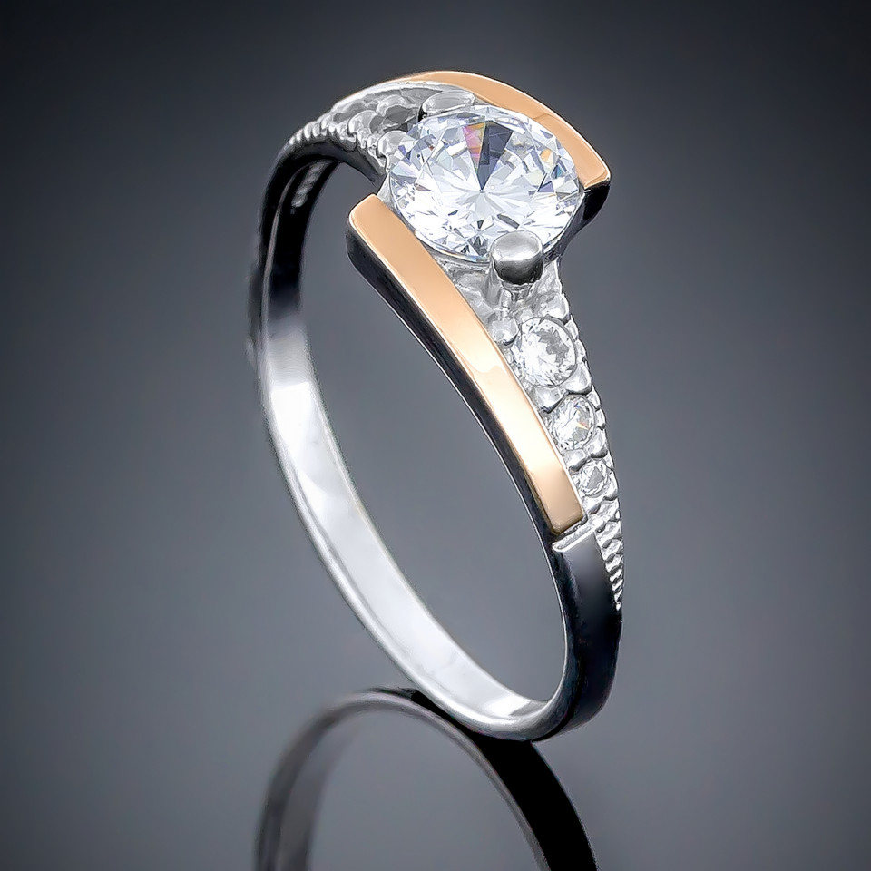 Перстень 482 султаніт Rh Timofeev