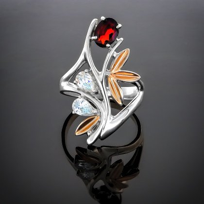 Перстень 49 альпініт клюква Rh Timofeev