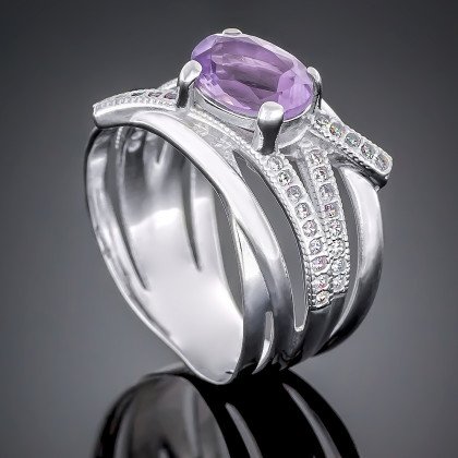 Перстень 497 альпініт сірень Rh Timofeev