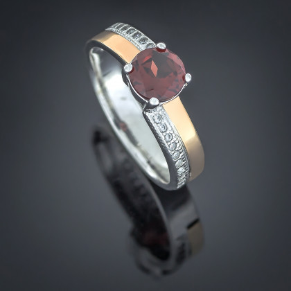 Перстень 498 альпініт клюква Rh Timofeev