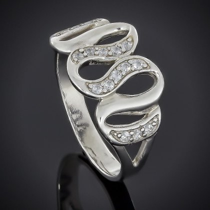 Перстень 567 цирконій червоний Rh Timofeev 2