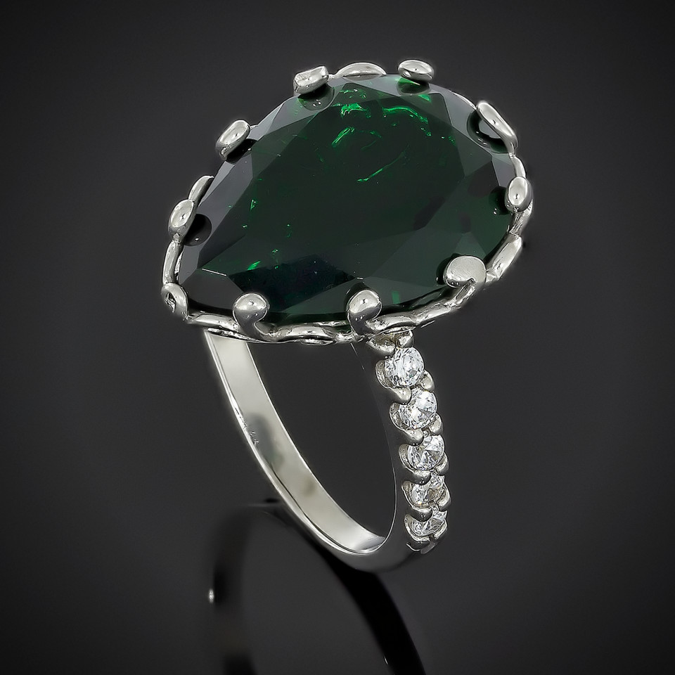 Перстень 602 альпініт смарагд Rh Timofeev