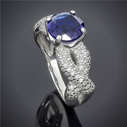 Перстень 512(2) альпініт синій Rh Timofeev