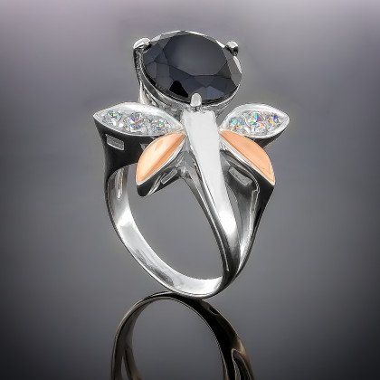 Перстень 53 чорний Timofeev