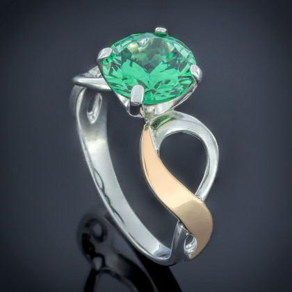 Перстень 510 альпініт зелений Rh Timofeev