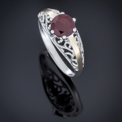 Перстень 503 альпініт червоний Rh Timofeev