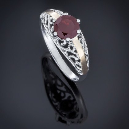 Перстень 503 альпініт червоний Rh Timofeev