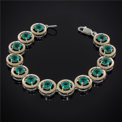 Браслет 606 (18/13) альпініт зелений Rh Timofeev