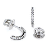 Сережки 021 чорні Rh