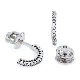 Сережки 021 чорні Rh