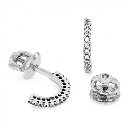 Сережки 021 чорні Rh Timofeev