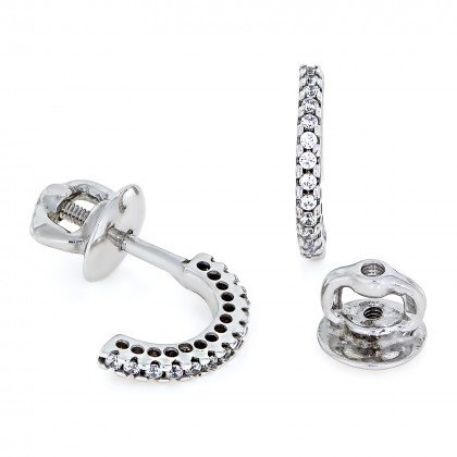 Сережки 021 чорні Rh Timofeev