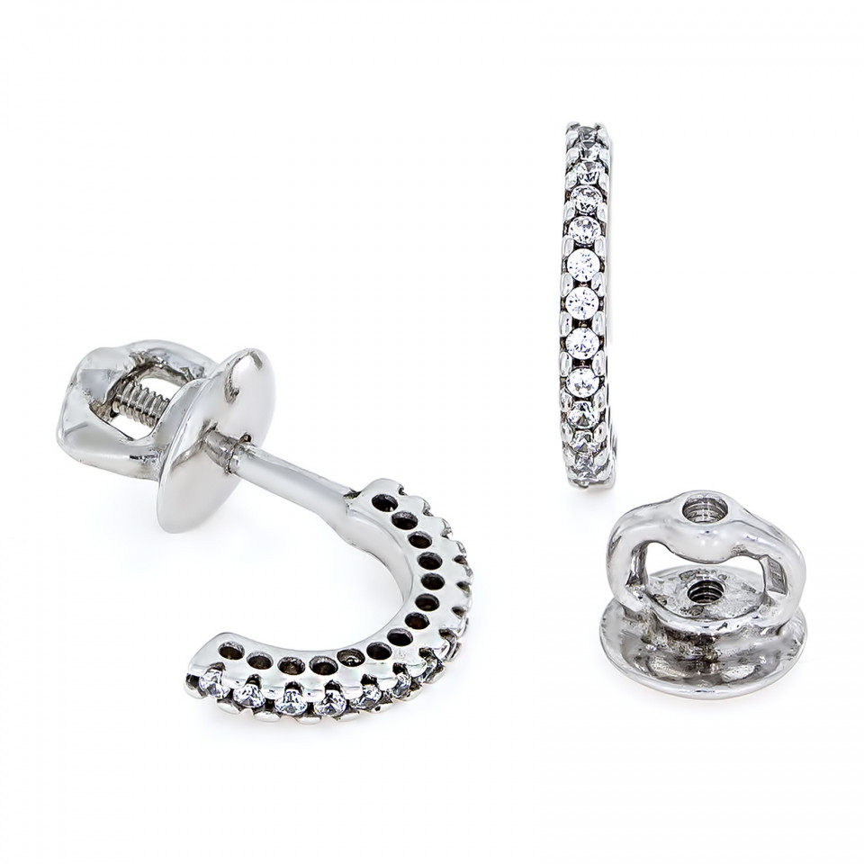 Сережки 021 чорні Rh Timofeev