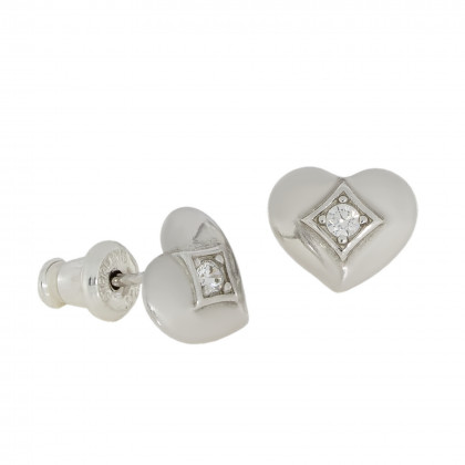 Сережки 041 цирконій білий Rh Timofeev