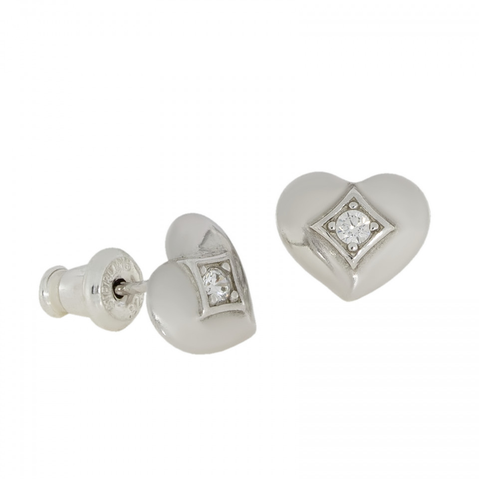 Сережки 041 цирконій білий Rh Timofeev