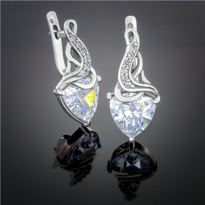 Сережки 127(2) білий Timofeev