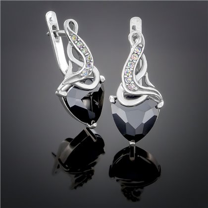 Сережки 127(2) чорний Timofeev