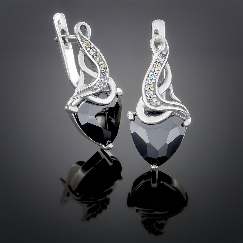 Сережки 127(2) чорний Timofeev