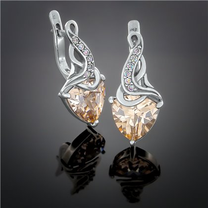 Сережки 127(2) шампань Timofeev