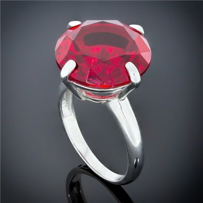 Перстень 129 альпініт червоний Rh Timofeev