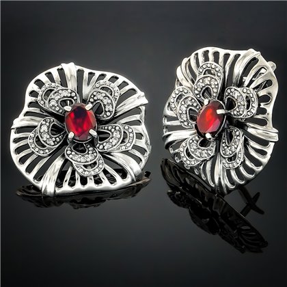 Сережки 161 рубин Timofeev