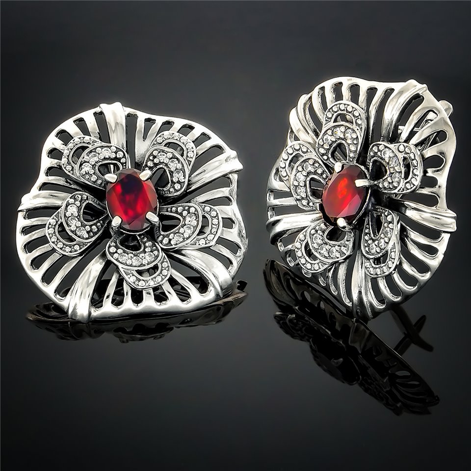 Сережки 161 рубин Timofeev