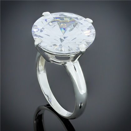 Перстень 129 білий Rh Timofeev