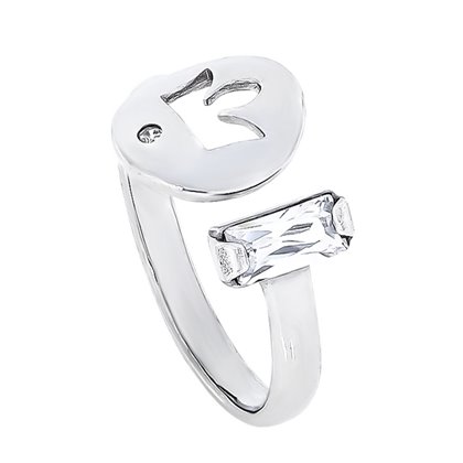 Перстень 913 цирконій білий Rh Timofeev