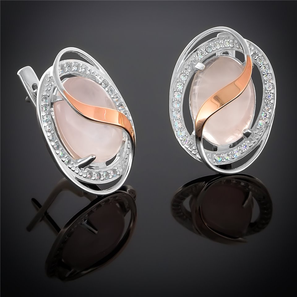 Сережки 199 янтарь імітація зелений Rh Timofeev