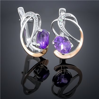 Сережки 210 гранат Timofeev