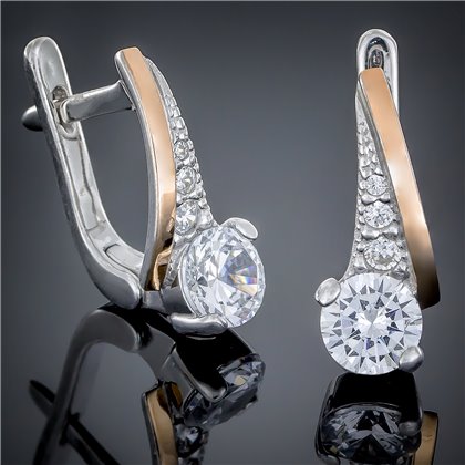 Сережки 482 гранат Rh Timofeev