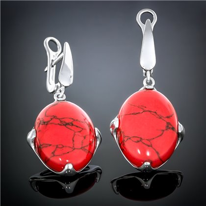 Сережки 449 гематит Rh Timofeev