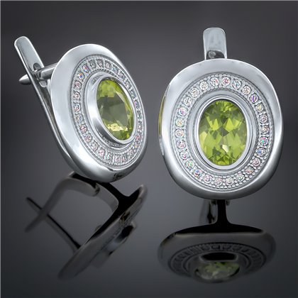 Сережки 415 альпініт зелений Rh Timofeev