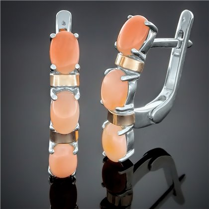 Сережки 396 цирконій чорний Rh Timofeev 2