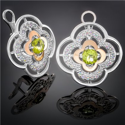 Сережки 395 альпініт зелений Rh Timofeev 2