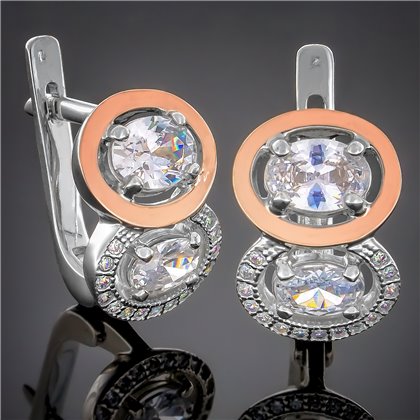 Сережки 393 топаз Rh Timofeev 2