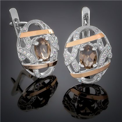 Сережки 388 топаз Timofeev