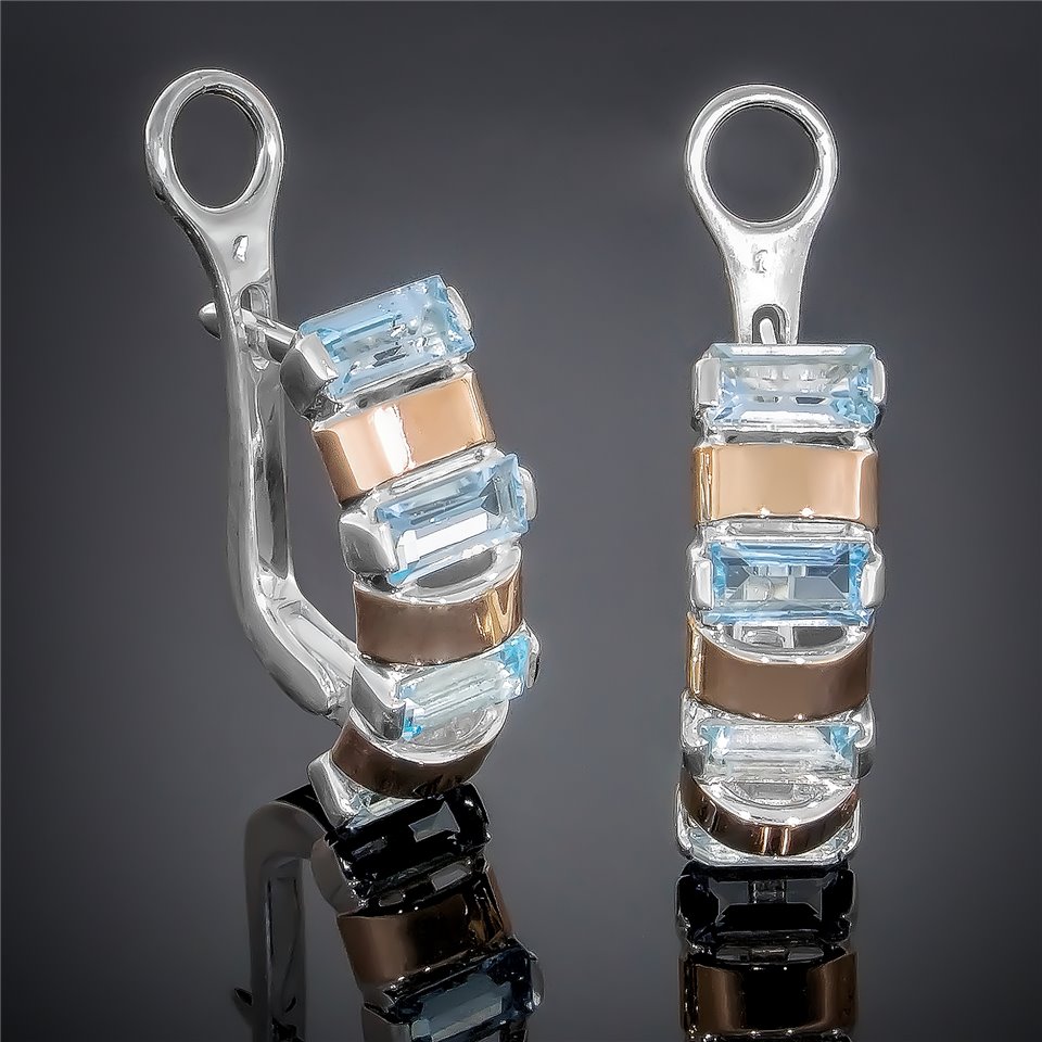 Сережки 382 топаз Timofeev