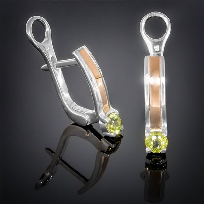 Сережки 376 альпініт зелений Rh Timofeev