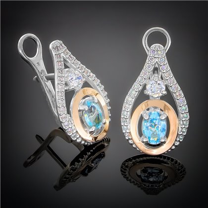 Сережки 373 топаз Timofeev