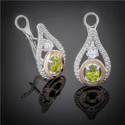 Сережки 373 альпініт зелений Rh Timofeev 2