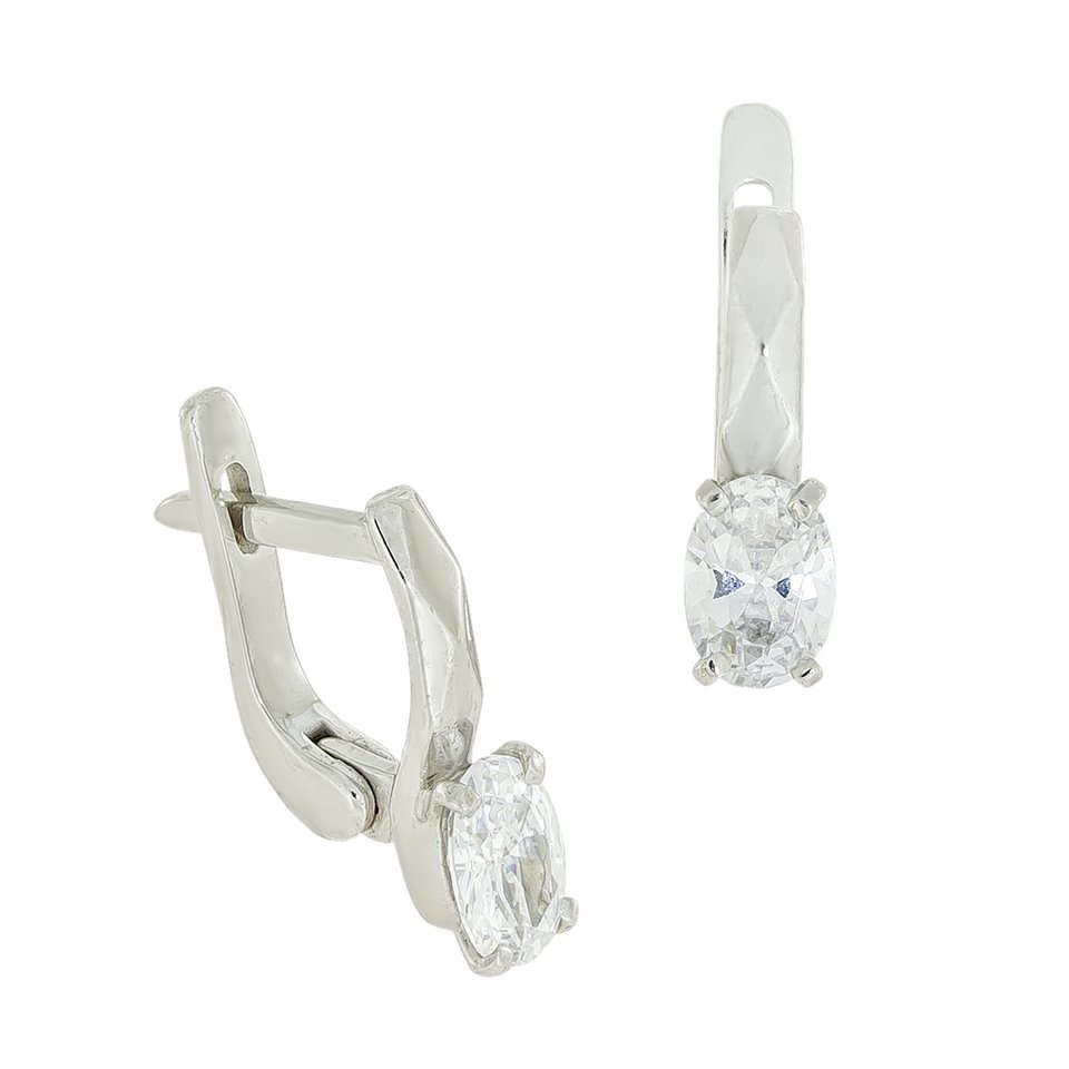 Сережки 987 хризоліт Rh Timofeev