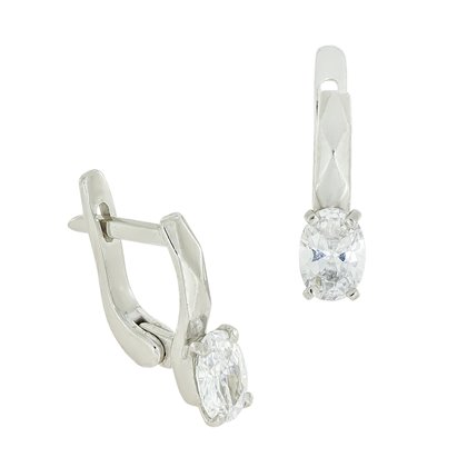 Сережки 987 аметист Rh Timofeev