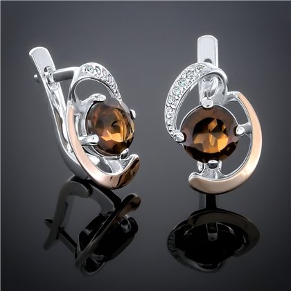 Сережки 234 топаз Timofeev