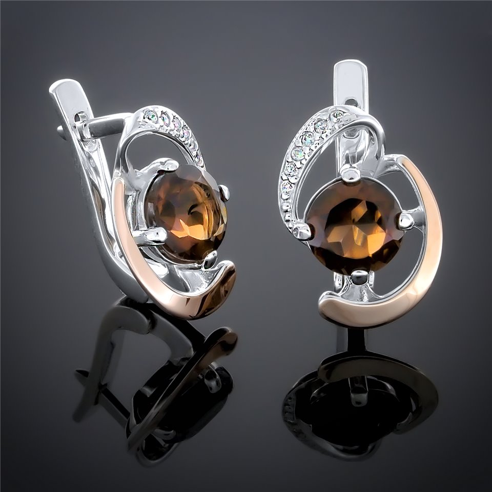 Сережки 234 топаз Timofeev