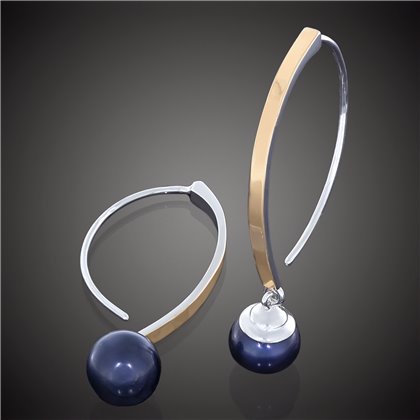 Сережки 804(2)(662) чорна Rh Timofeev